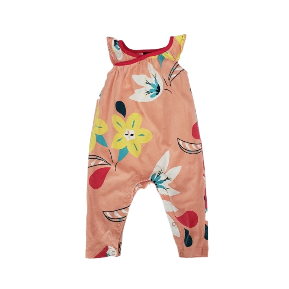 Tea Collection 3-6 Months Baby Girl Floral Romper Jumpsuit